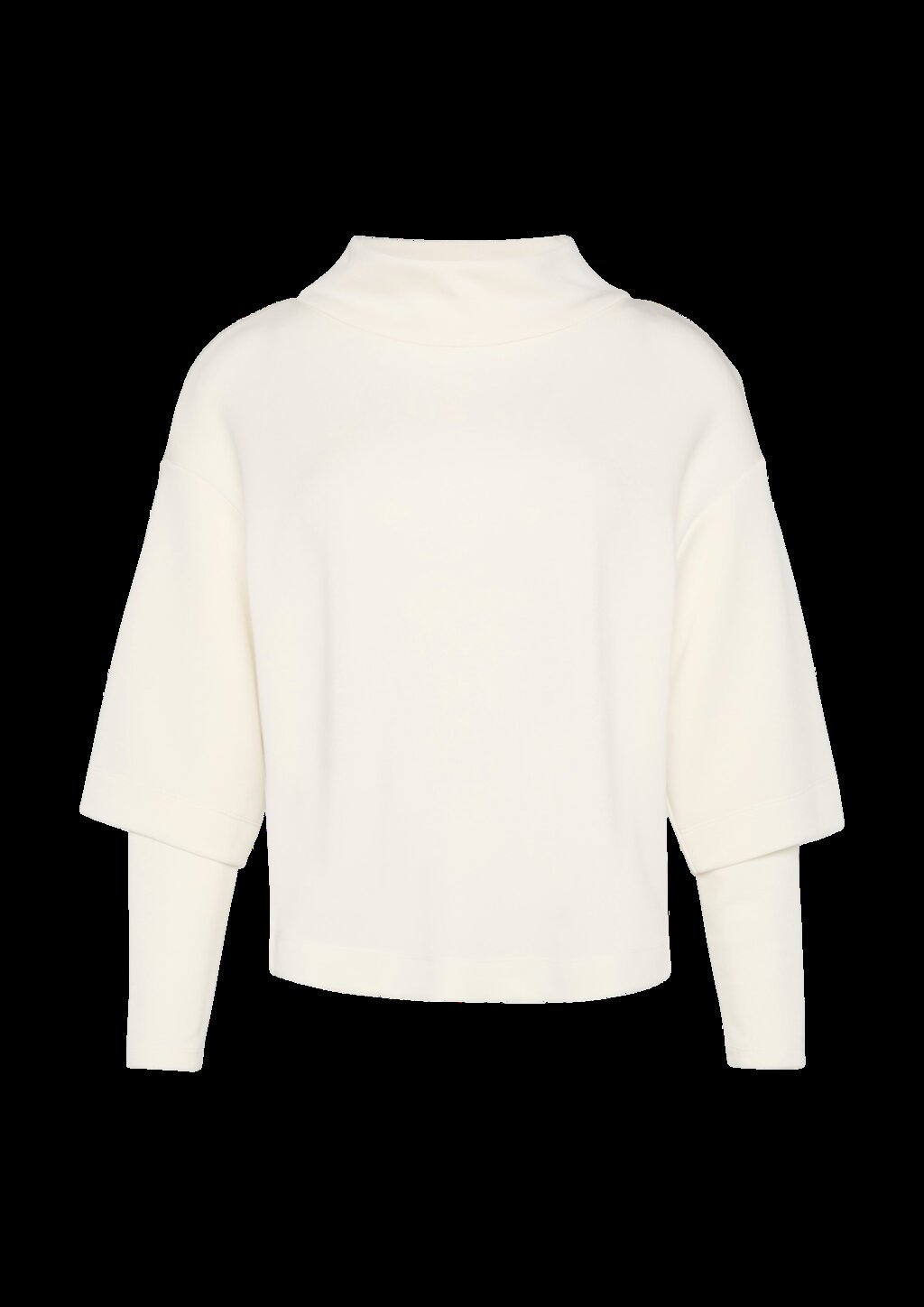 Loose Sweatshirt aus Scuba mit überschnittenen Schultern