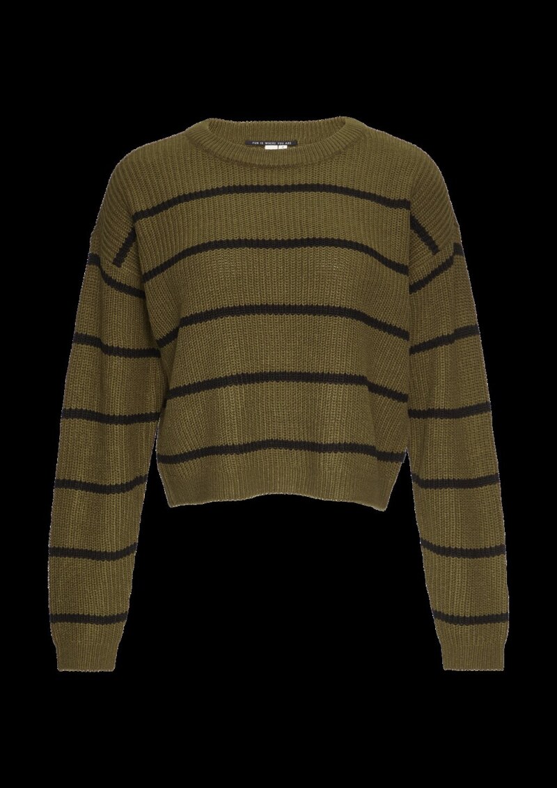 Strickpullover mit Ringeln