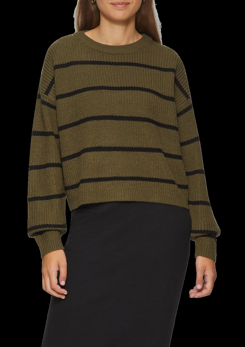 Strickpullover mit Ringeln