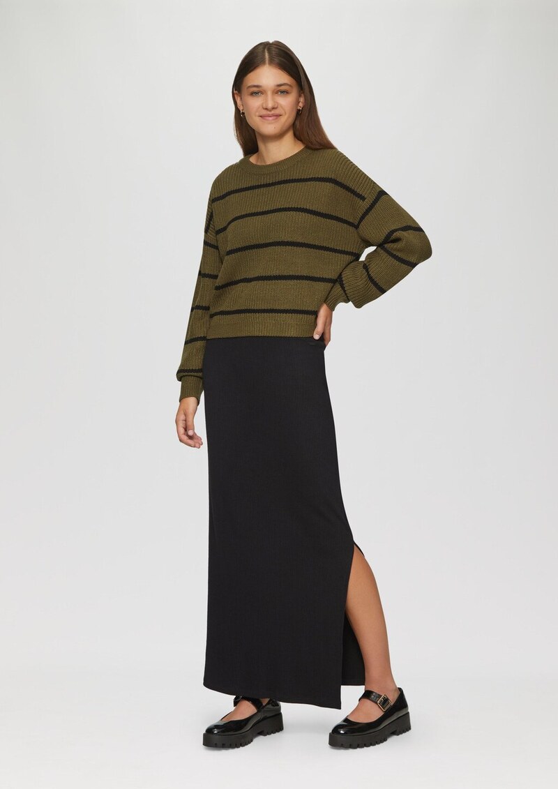 Strickpullover mit Ringeln