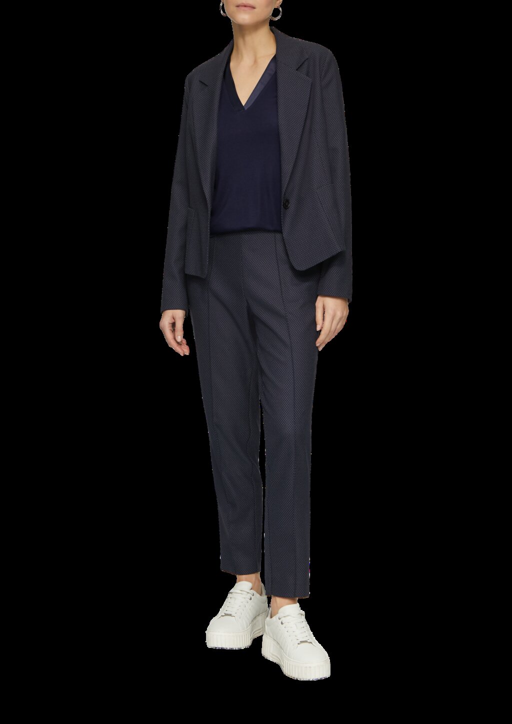 T-Shirt mit Satinausschnitt