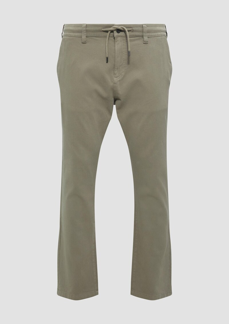 Regular: Chino-Jogger mit elastischem Bund
