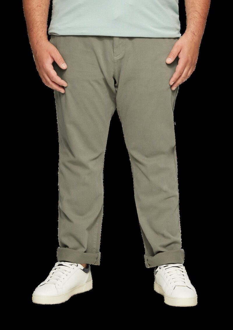 Regular: Chino-Jogger mit elastischem Bund