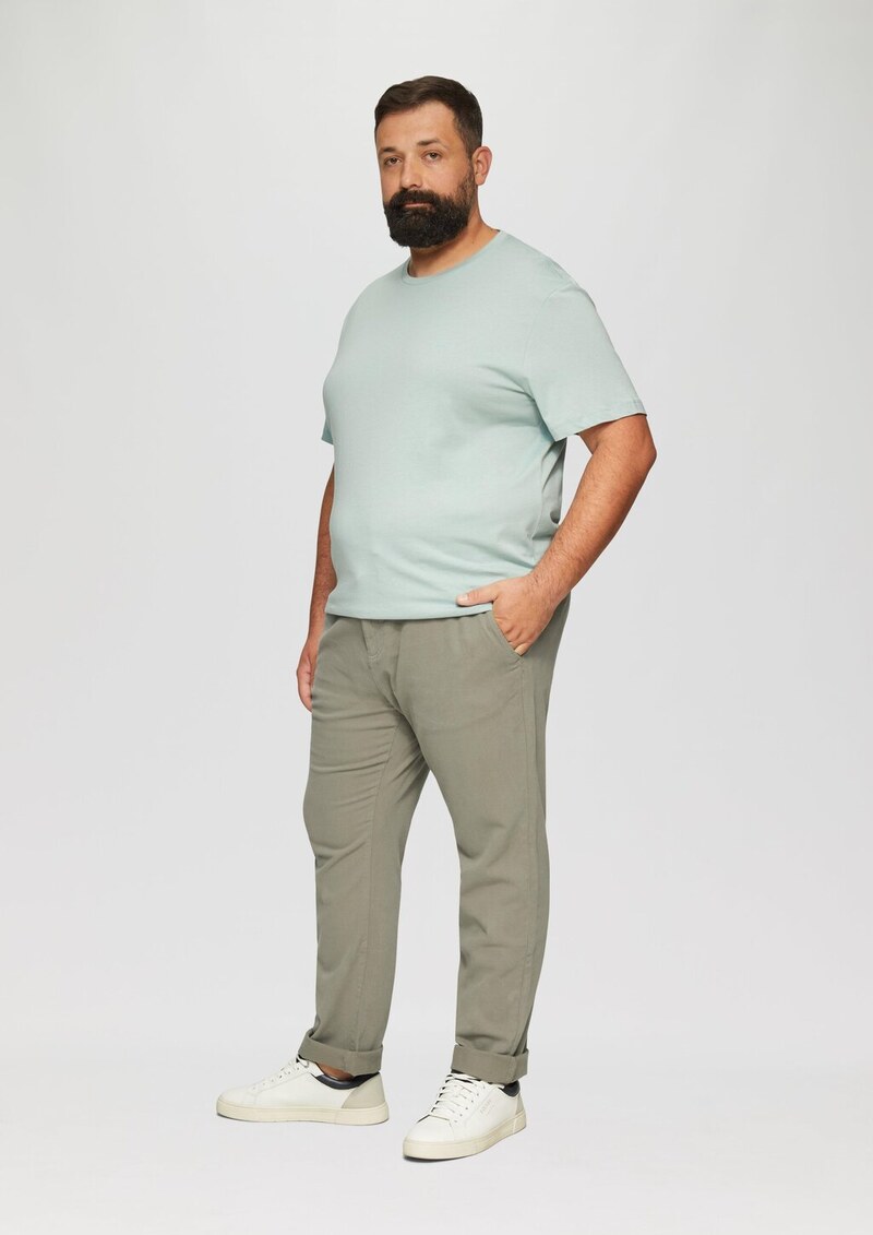 Regular: Chino-Jogger mit elastischem Bund