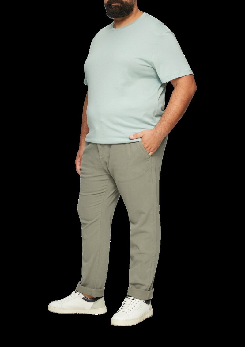 Regular: Chino-Jogger mit elastischem Bund