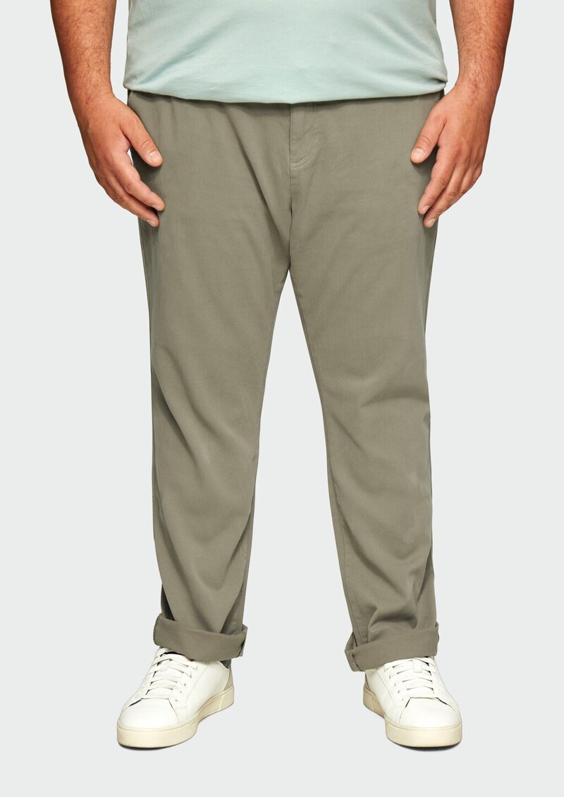 Regular: Chino-Jogger mit elastischem Bund