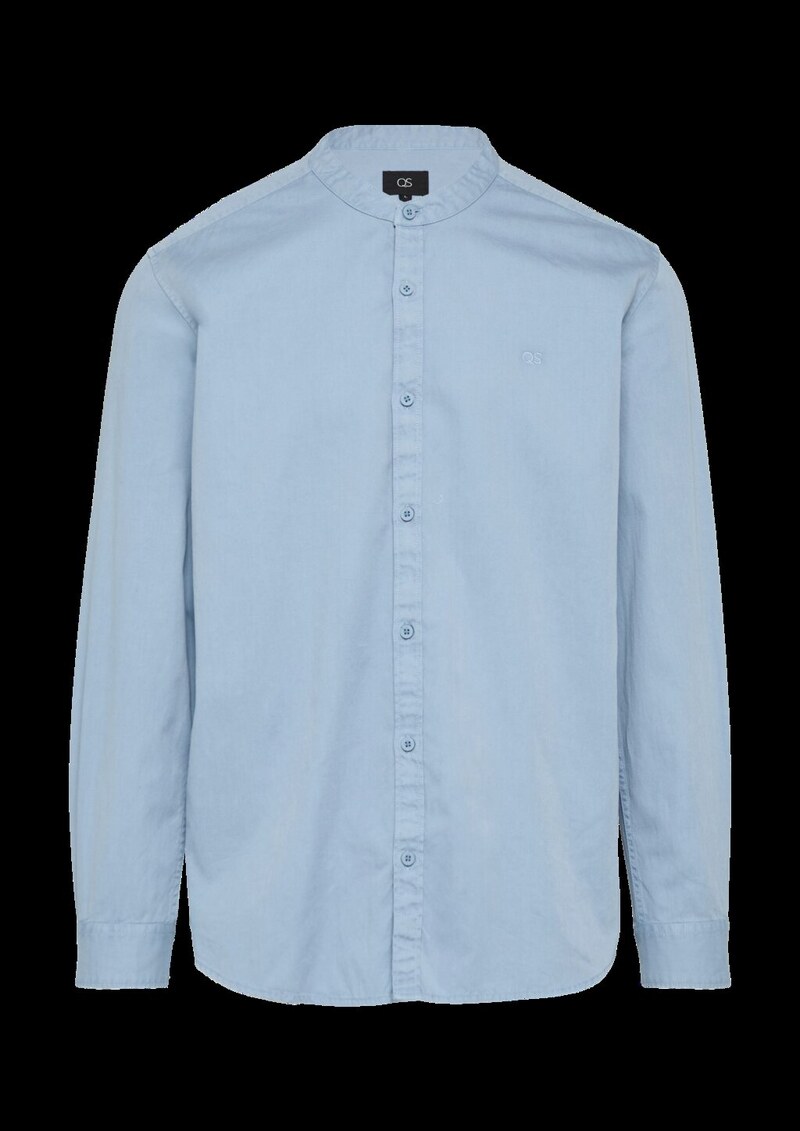 Regular Fit: Gewaschenes Hemd mit Stickerei