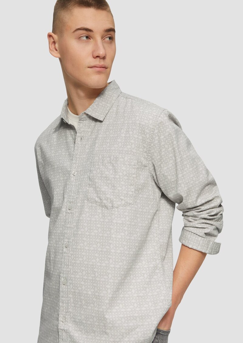 Regular Fit: Hemd mit All-over-Print