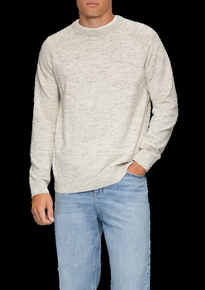 Strickpllover aus Melangegarn