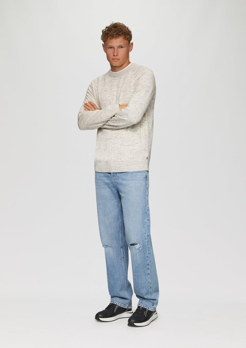 Strickpllover aus Melangegarn