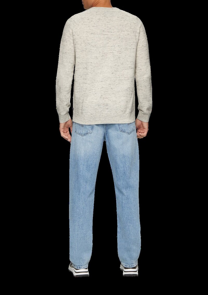 Strickpllover aus Melangegarn