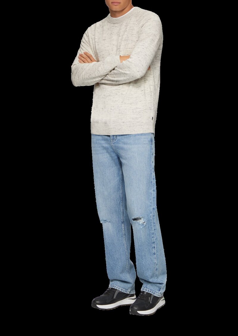 Strickpllover aus Melangegarn