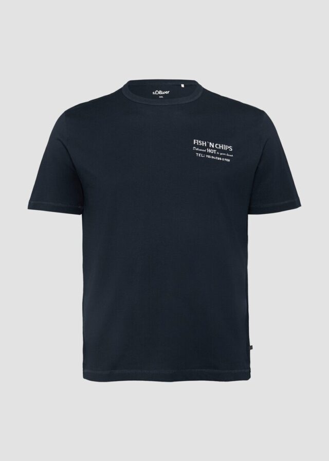 Baumwollshirt mit Frontprint