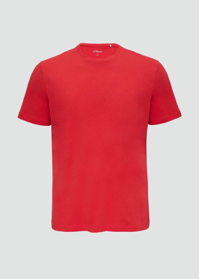 T-Shirt aus reiner Baumwolle mit Logo-Print