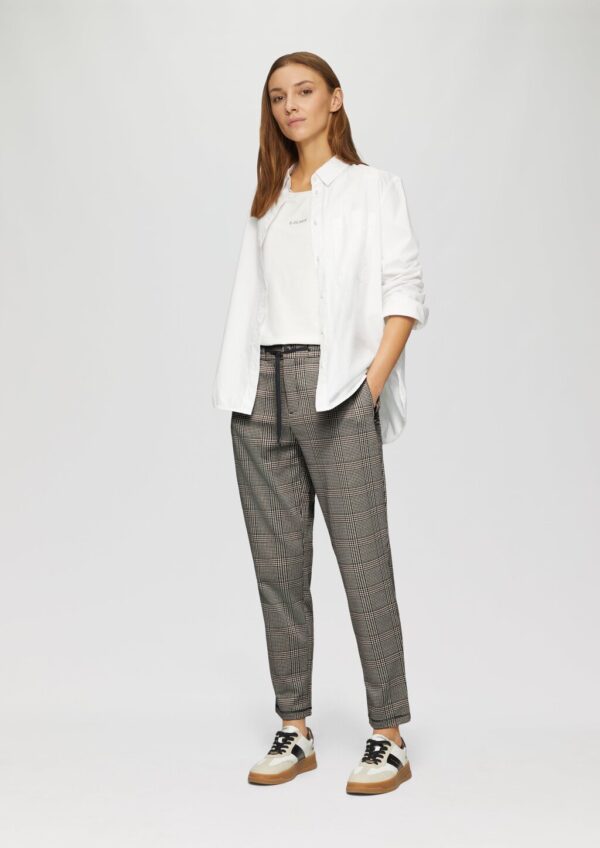 Karierte Jogg Pants mit Gummizug