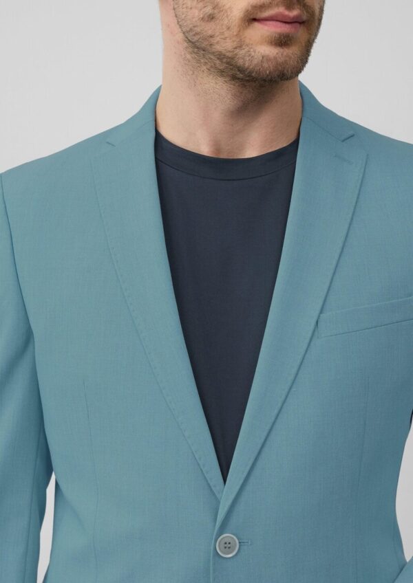 s.O PURE: Meliertes Sakko aus Stretch-Twill im Slim Fit