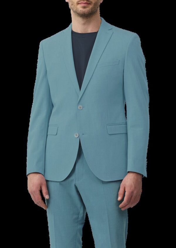 s.O PURE: Meliertes Sakko aus Stretch-Twill im Slim Fit