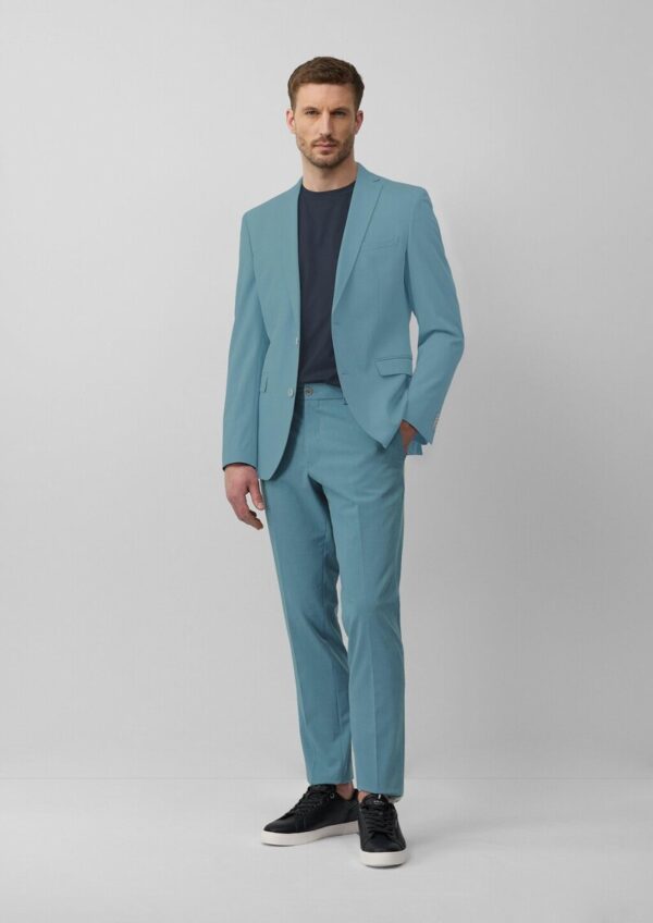 s.O PURE: Meliertes Sakko aus Stretch-Twill im Slim Fit