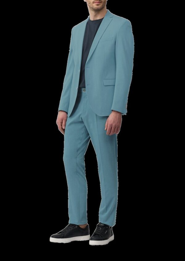 s.O PURE: Anzughose aus meliertem Stretch-Twill