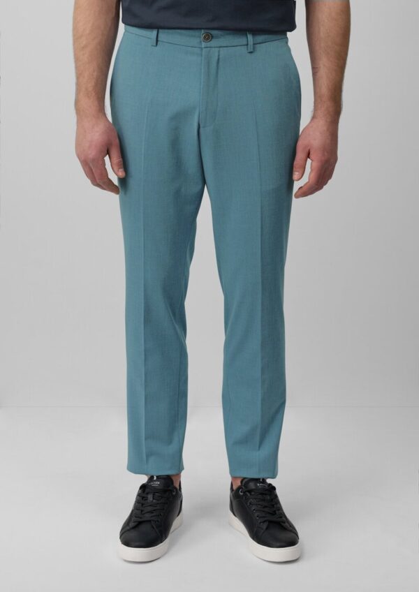 s.O PURE: Anzughose aus meliertem Stretch-Twill