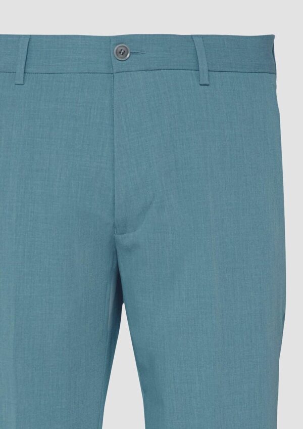 s.O PURE: Anzughose aus meliertem Stretch-Twill