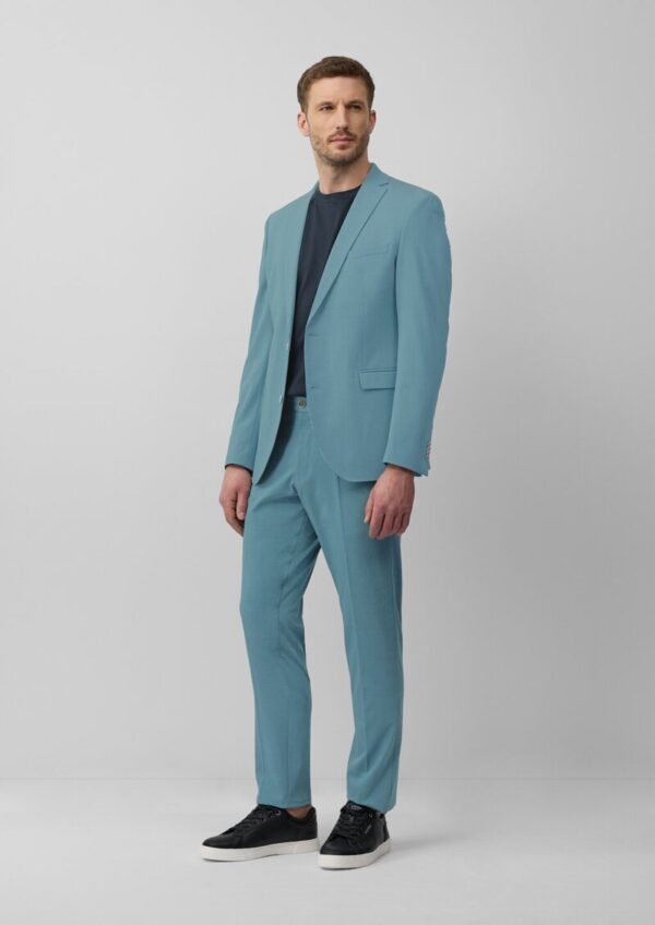 s.O PURE: Anzughose aus meliertem Stretch-Twill