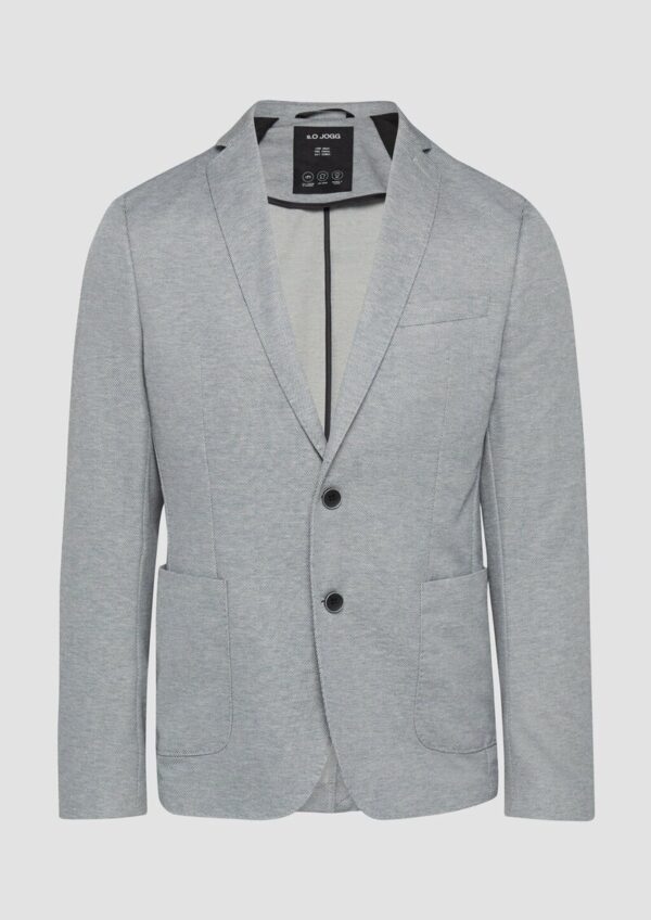 s.O JOGG: Anzugsakko aus zweifarbigem Piqué-Jersey