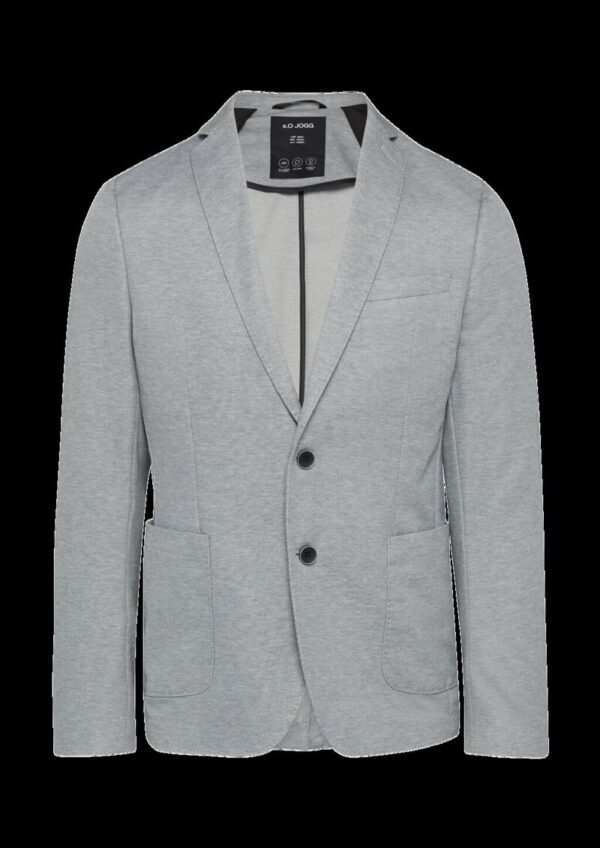 s.O JOGG: Anzugsakko aus zweifarbigem Piqué-Jersey