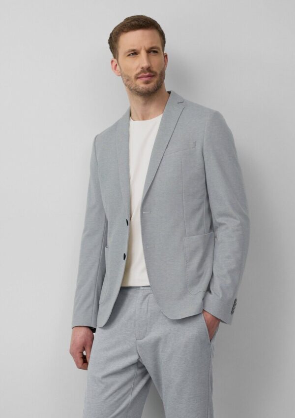 s.O JOGG: Anzugsakko aus zweifarbigem Piqué-Jersey