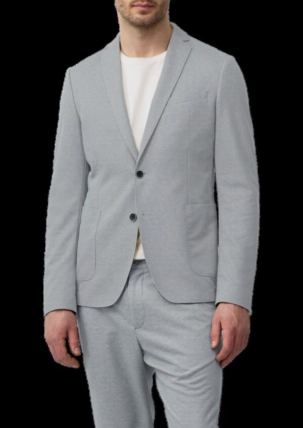 s.O JOGG: Anzugsakko aus zweifarbigem Piqué-Jersey