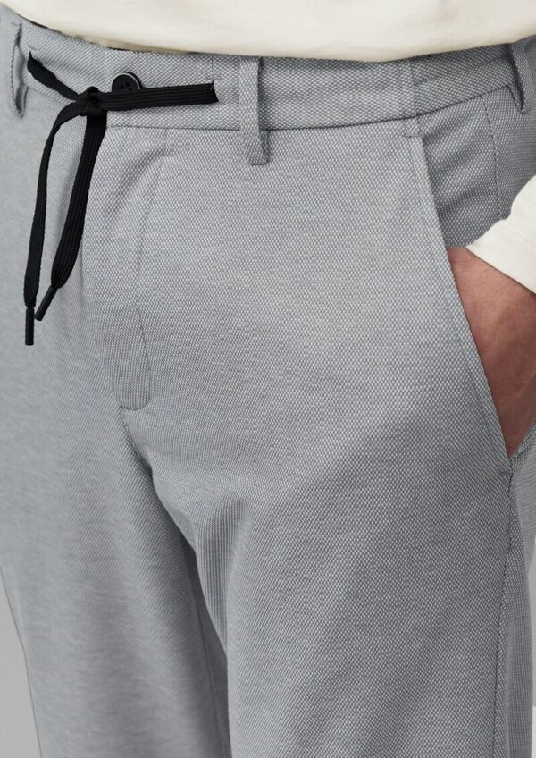 s.O JOGG: Anzughose aus zweifarbigem Piqué-Jersey