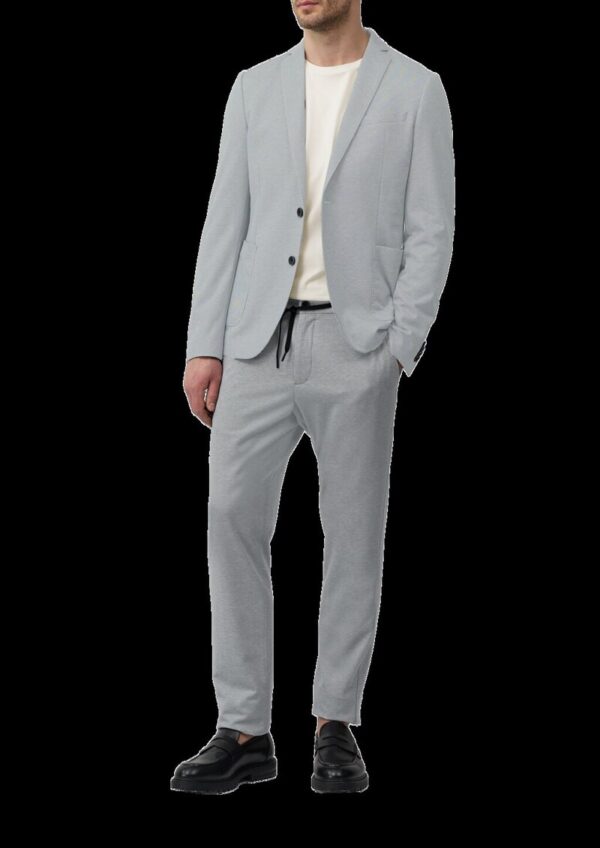 s.O JOGG: Anzughose aus zweifarbigem Piqué-Jersey