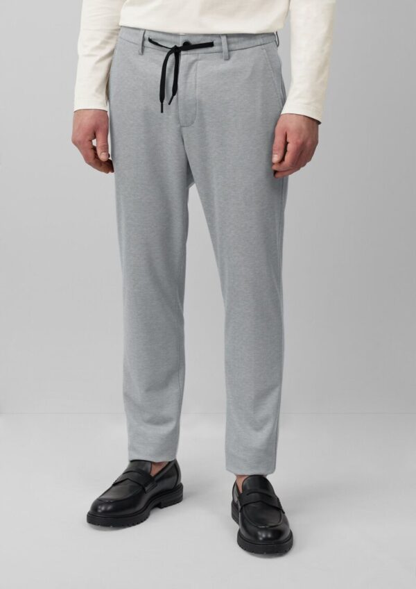 s.O JOGG: Anzughose aus zweifarbigem Piqué-Jersey