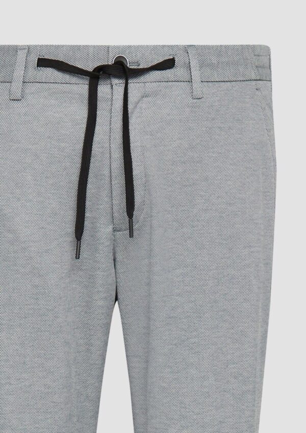 s.O JOGG: Anzughose aus zweifarbigem Piqué-Jersey