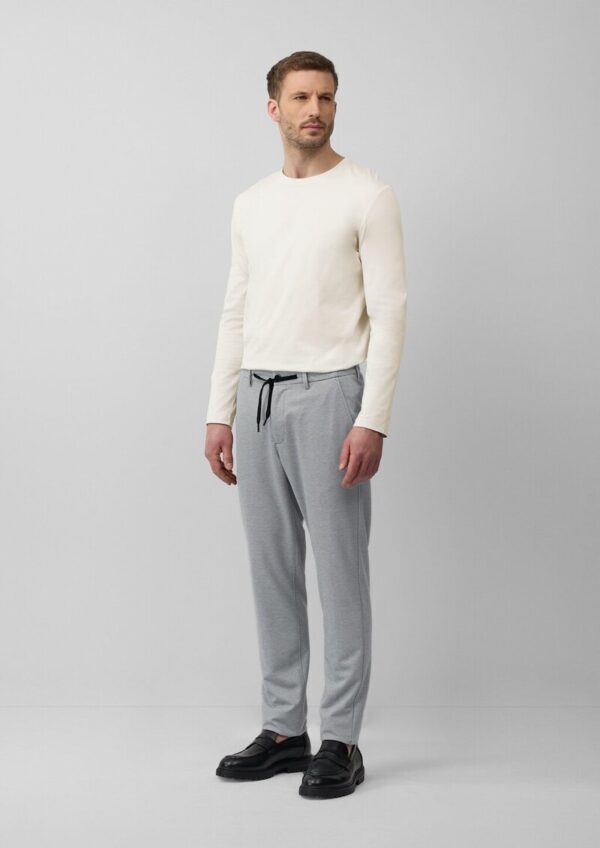 s.O JOGG: Anzughose aus zweifarbigem Piqué-Jersey