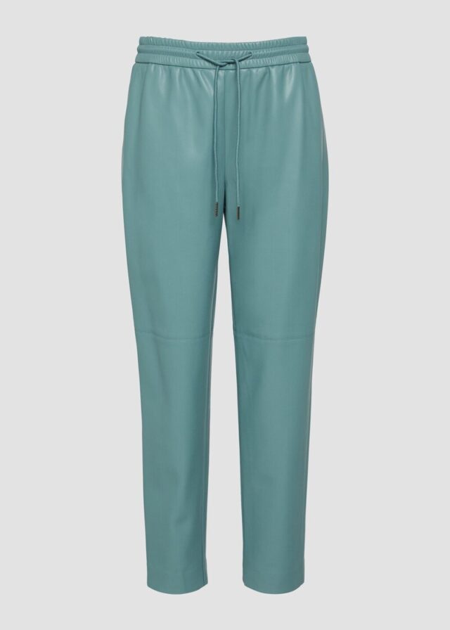Relaxed Jogpants aus Lederimitat