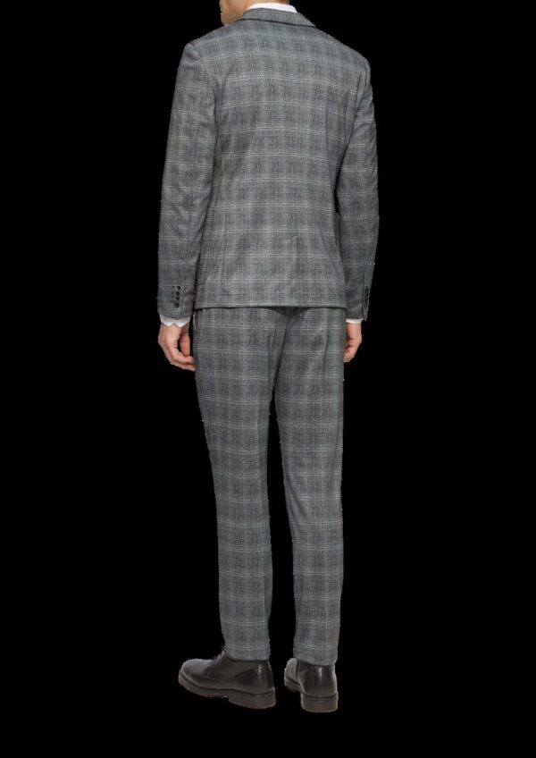 s.O JOGG: Kariertes Sakko aus Stretch-Jersey