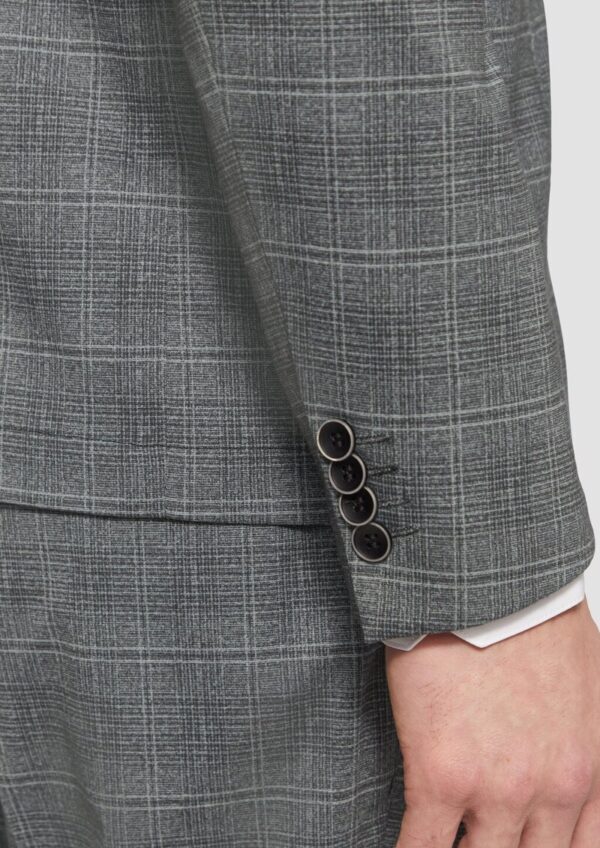 s.O JOGG: Kariertes Sakko aus Stretch-Jersey