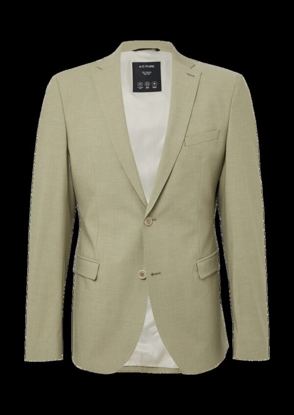 s.O PURE: Sakko aus meliertem Stretch-Fabric