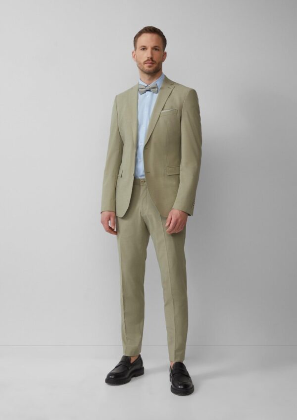 s.O PURE: Sakko aus meliertem Stretch-Fabric