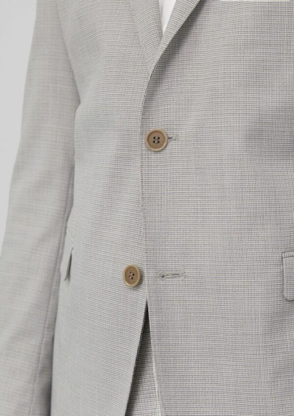 s.O PURE: Anzugsakko aus kariertem Stretch-Gewebe