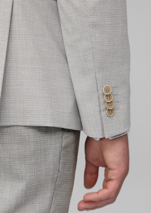 s.O PURE: Anzugsakko aus kariertem Stretch-Gewebe