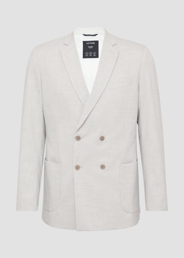 s.O PURE: Zweireihiges Sakko im Slim Fit