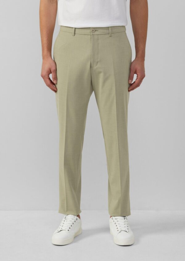 s.O PURE: Anzughose aus meliertem Stretch-Fabric