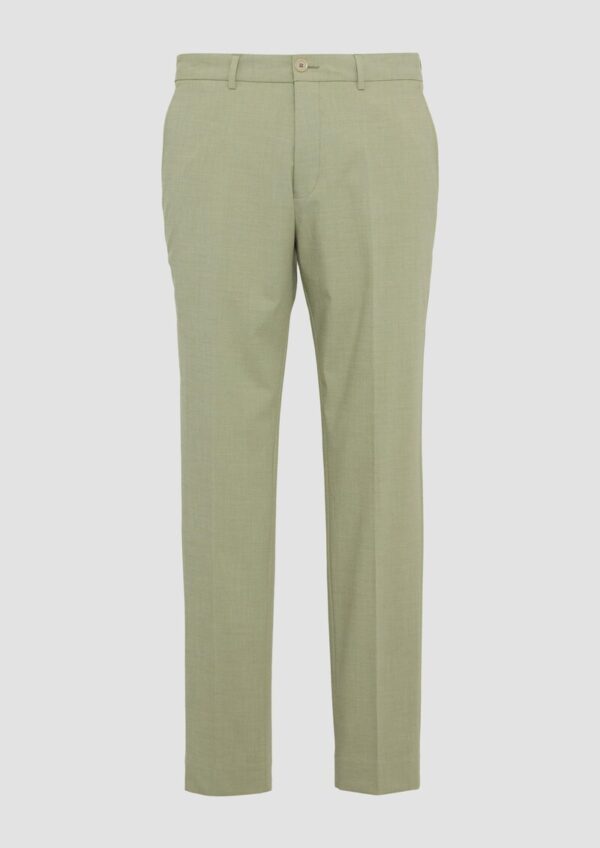 s.O PURE: Anzughose aus meliertem Stretch-Fabric