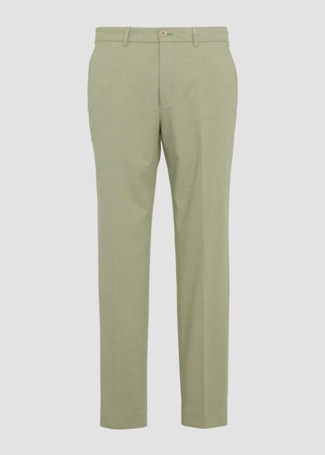 s.O PURE: Anzughose aus meliertem Stretch-Fabric