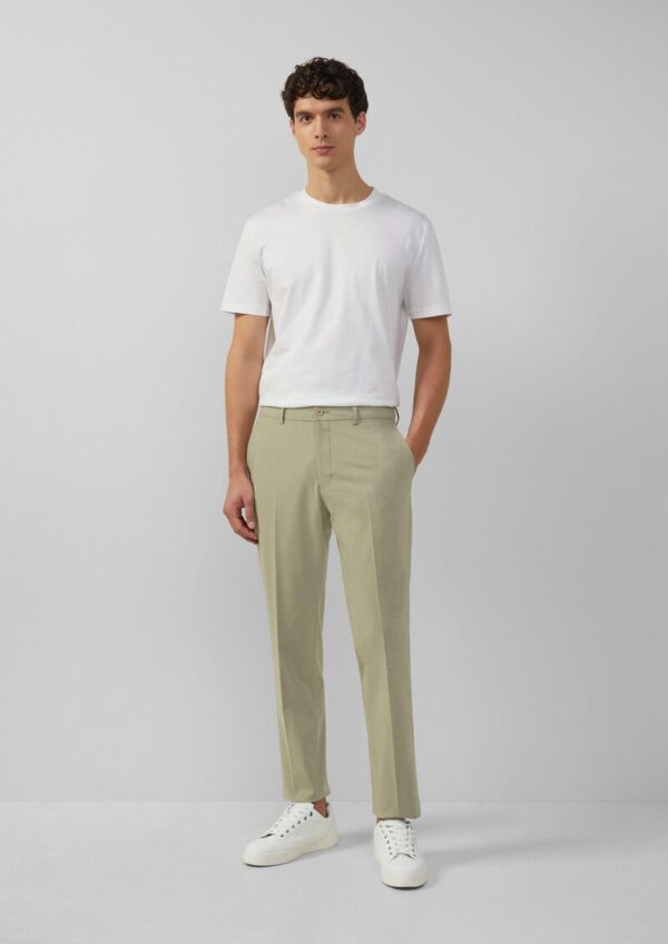 s.O PURE: Anzughose aus meliertem Stretch-Fabric