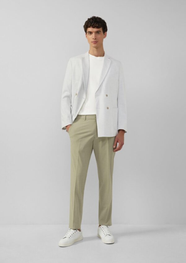 s.O PURE: Anzughose aus meliertem Stretch-Fabric