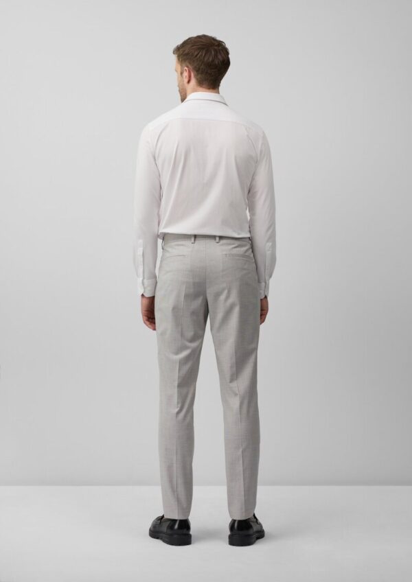 s.O PURE: Anzughose aus kariertem Stretch-Gewebe