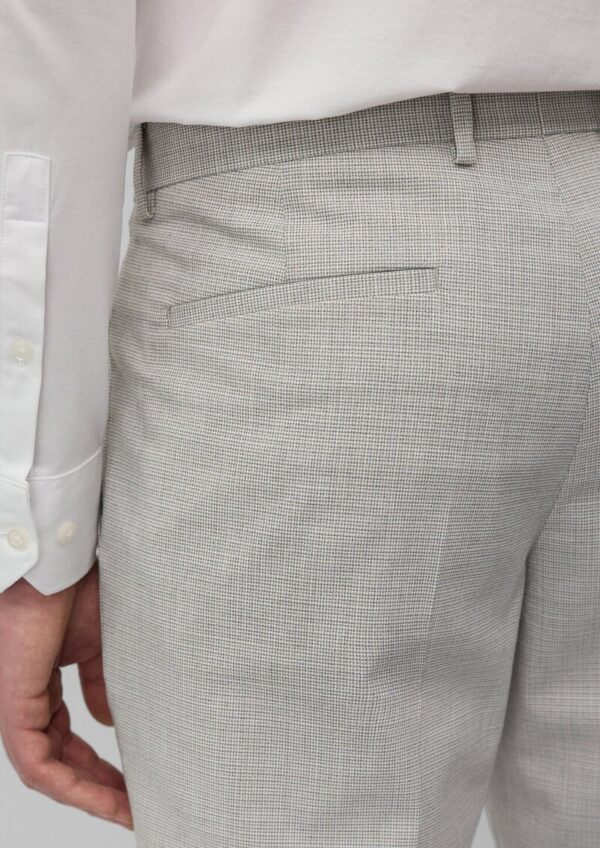 s.O PURE: Anzughose aus kariertem Stretch-Gewebe